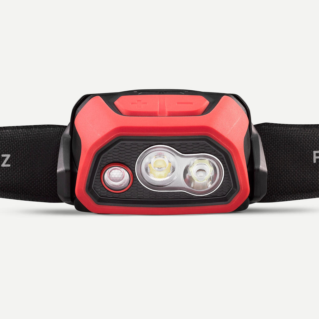 RECHARGEABLE HEADLAMP - 600 LUMENS - HL900 USB V3 red