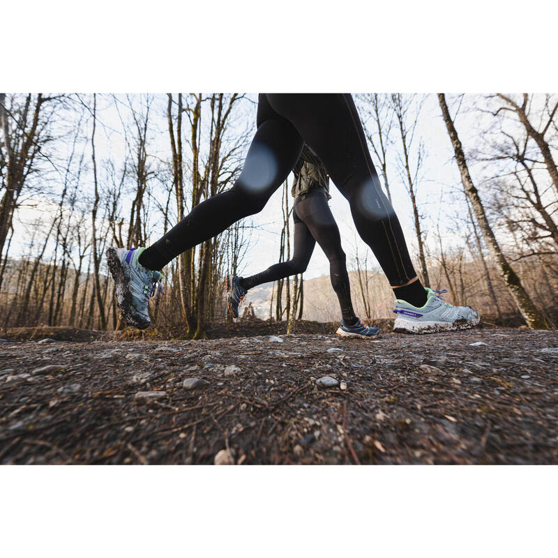 Trailrunningschuhe Damen - Easytrail blau/grün 