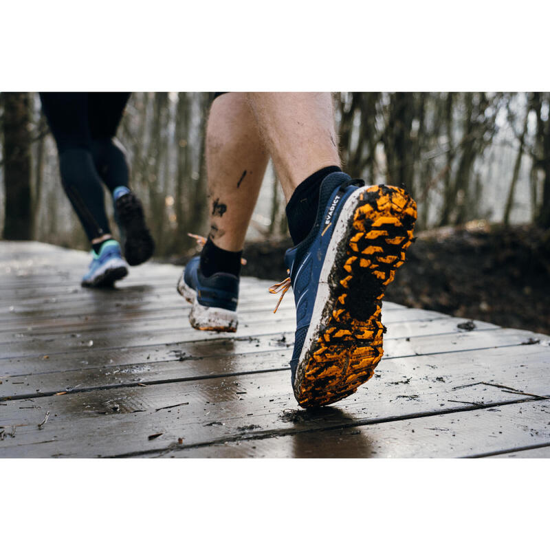 Încălțăminte EASYTRAIL Alergare TRAIL RUNNING ALBASTRU-GALBEN BĂRBAȚI