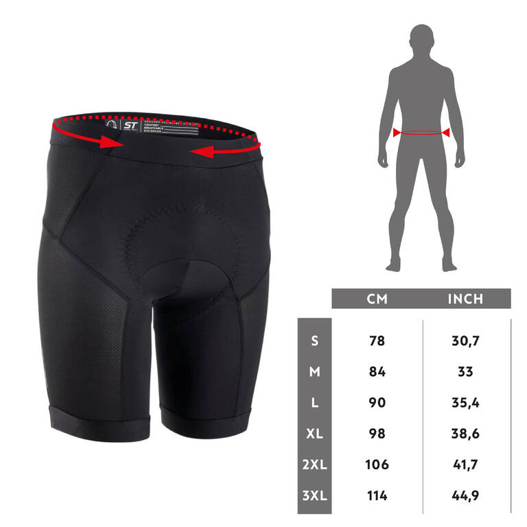 Men's Mountain Bike Undershorts EXPL 500 - Black