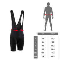 Men's Mountain Biking Bib Shorts Race 700 - Black