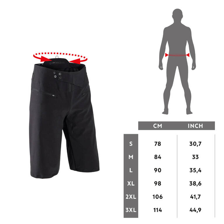 All Mountain MTB Shorts Enduro - Black - Decathlon