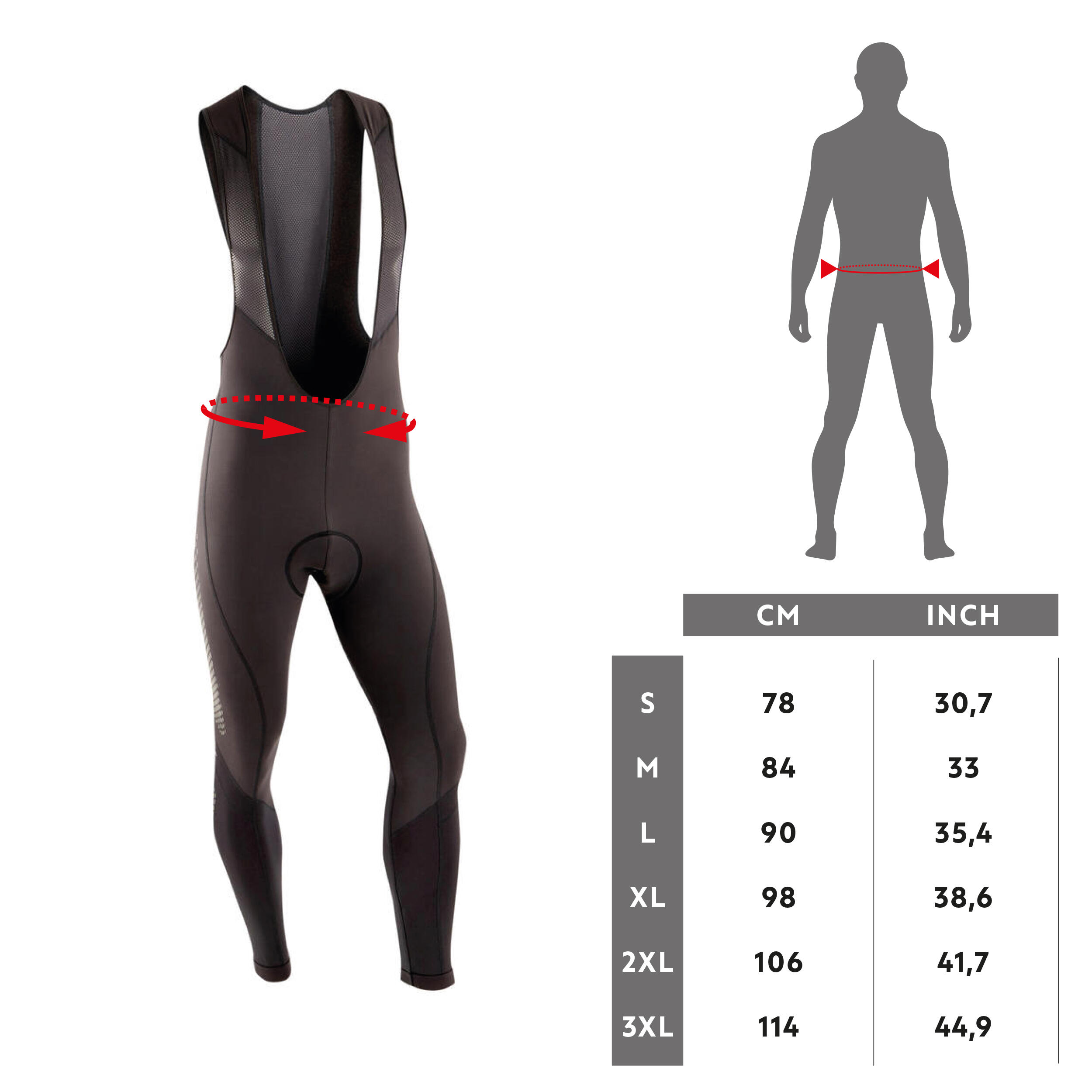 XC MTB Bib Tight Nero Grigio