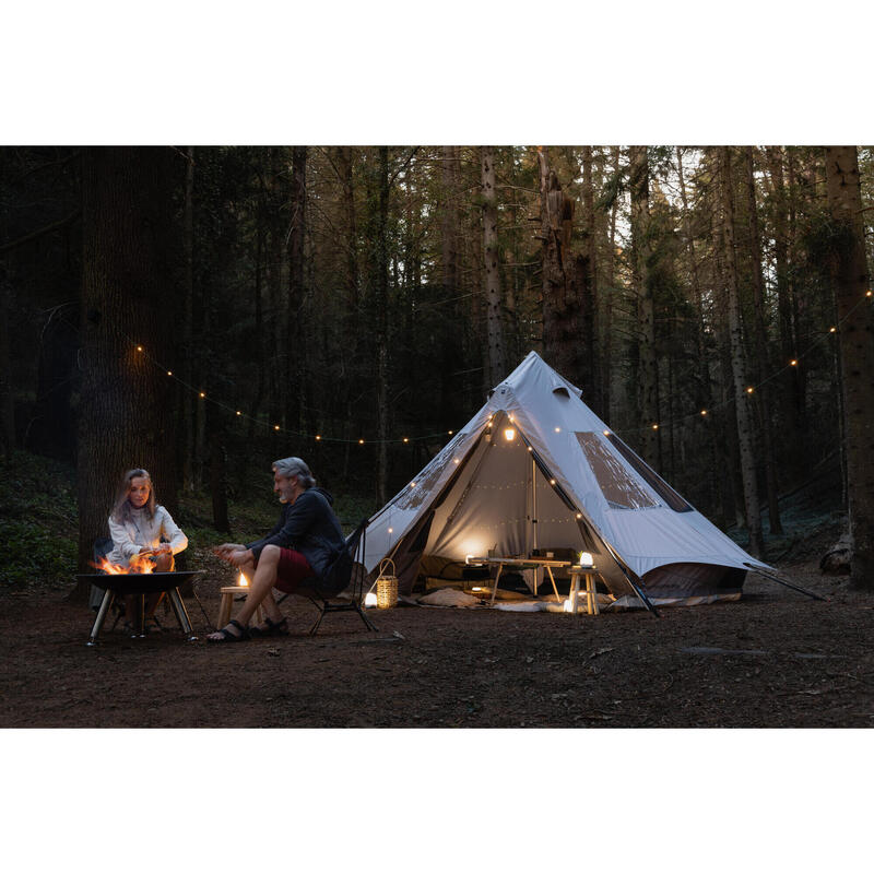 Cort de camping 5 locuri 2 camere, Tepee 5.2 Polibumbac