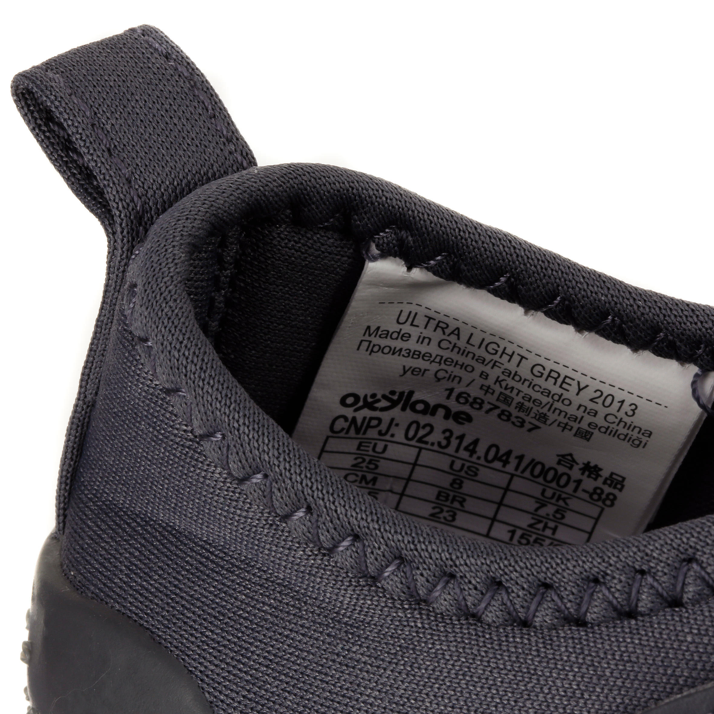 Ultralight Baby Gym Bootees - Dark Grey 15/19