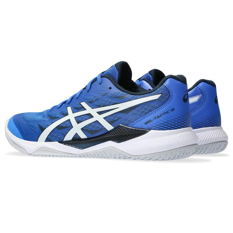 Badmintonschoenen voor heren GEL-TACTIC 12 ILLUSION blauw/wit