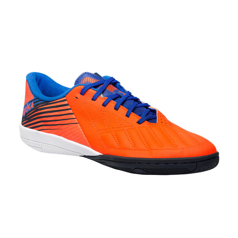 Zaalvoetbalschoenen kind Ginka Pro oranjerood