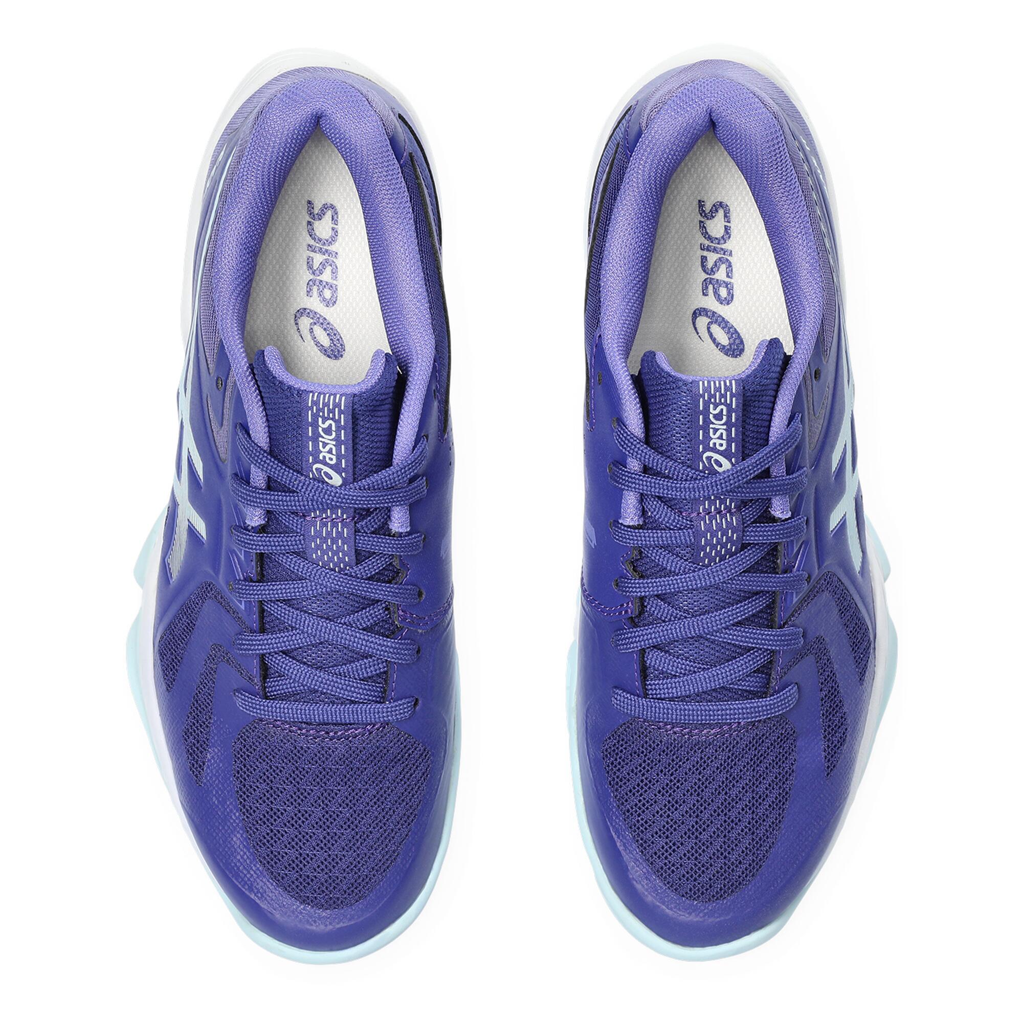 ASICS Badmintonschoenen voor dames BLADE FF aubergine/aquamarijn | Decathlon