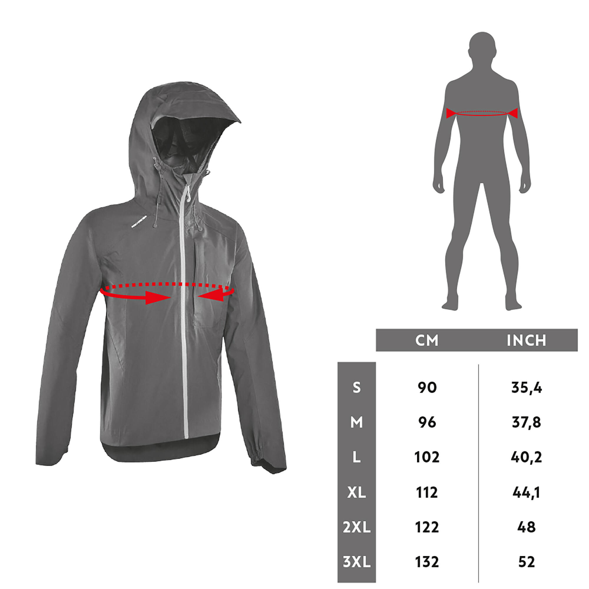 Rainproof MTB Jacket EXPL 700 - Beige 6/12