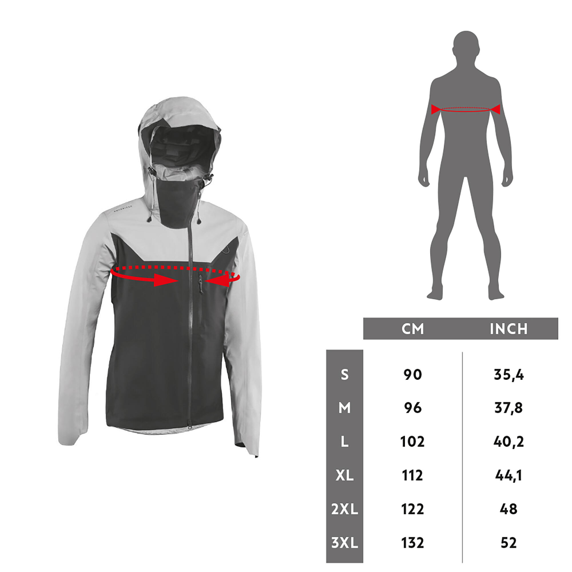 Mountain Bike Waterproof Jacket – Storm - ROCKRIDER
