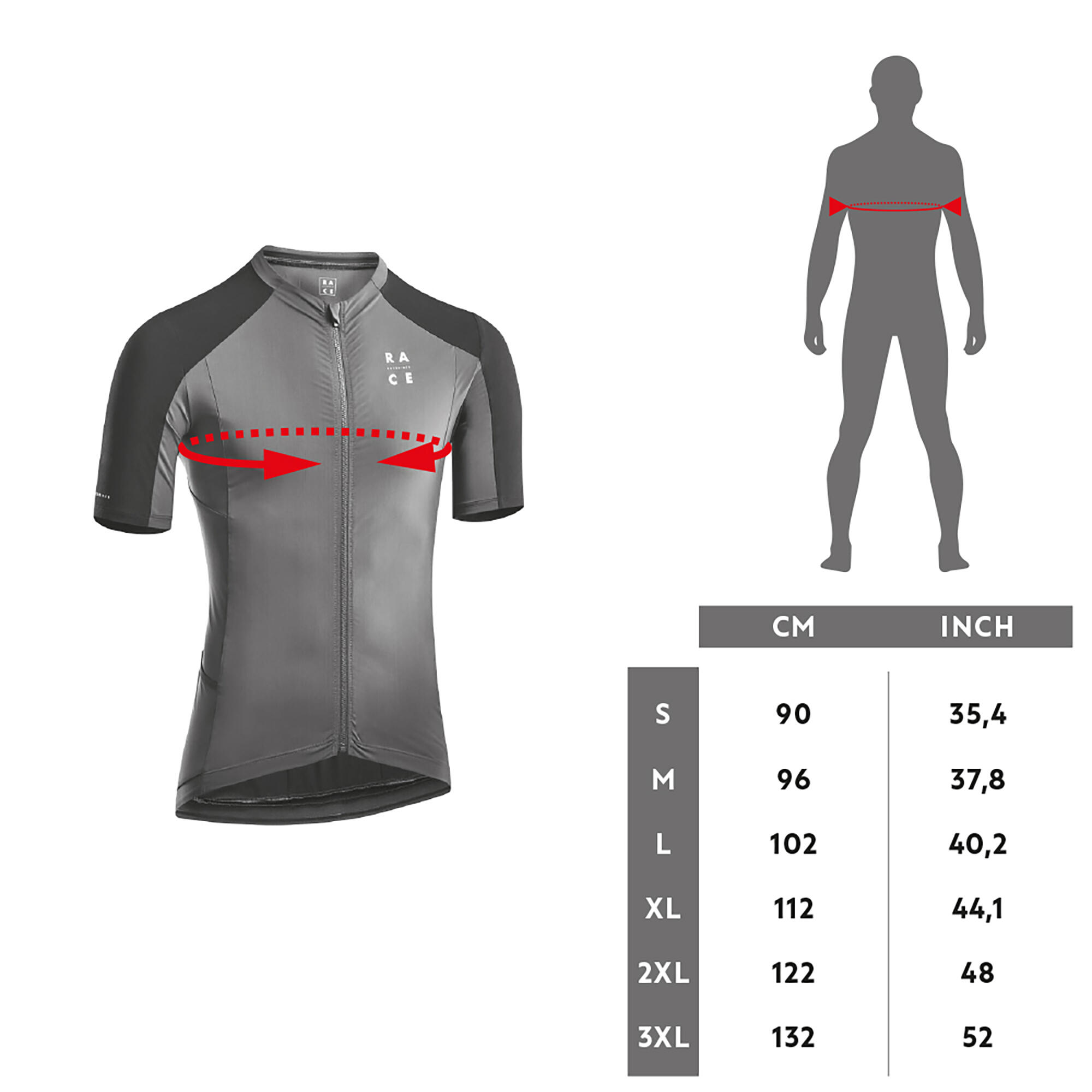 Short-Sleeved Mountain Bike Jersey Race 700 - Red 5/9