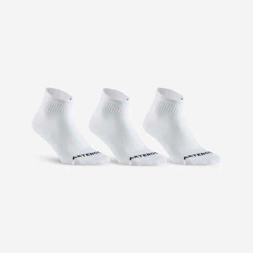 
      Mid Tennis Socks RS 100 Tri-Pack - White
  