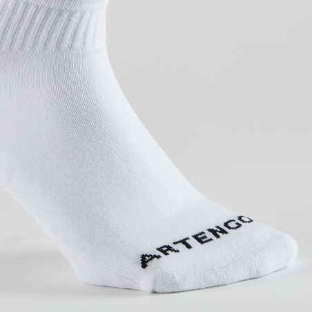 Mid Tennis Socks RS 100 Tri-Pack - White