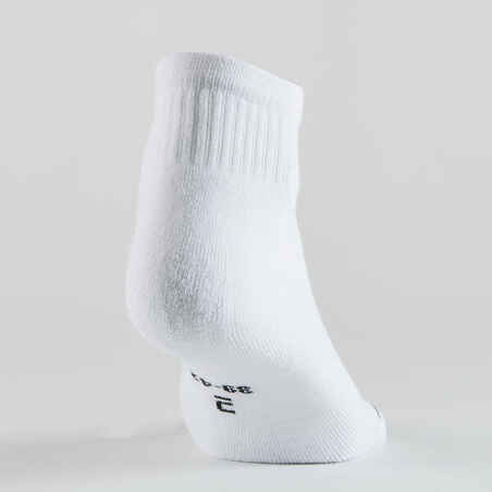 Mid Tennis Socks RS 100 Tri-Pack - White