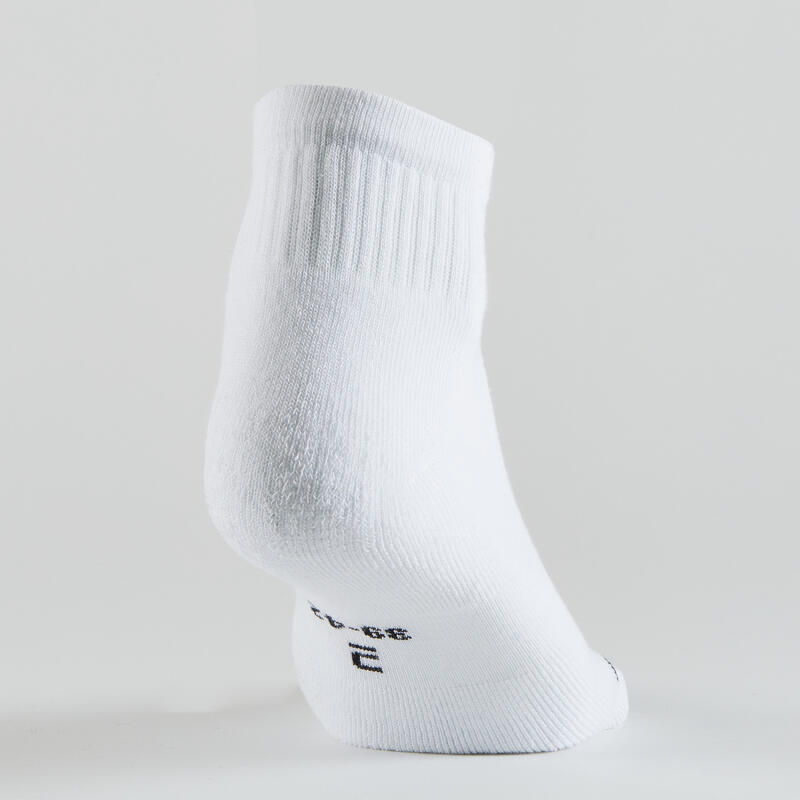 Tenis Çorabı - Orta Boy Konç - 3 Çift - Beyaz - RS 100