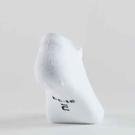 Kids' Low Tennis Socks RS 160 5-Pack - White/Navy