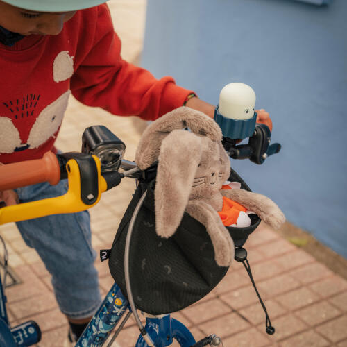 STUURTAS VOOR LOOPFIETSJES, DRIEWIELERS EN KINDERFIETSEN 2 TOT 6 JAAR ZWART