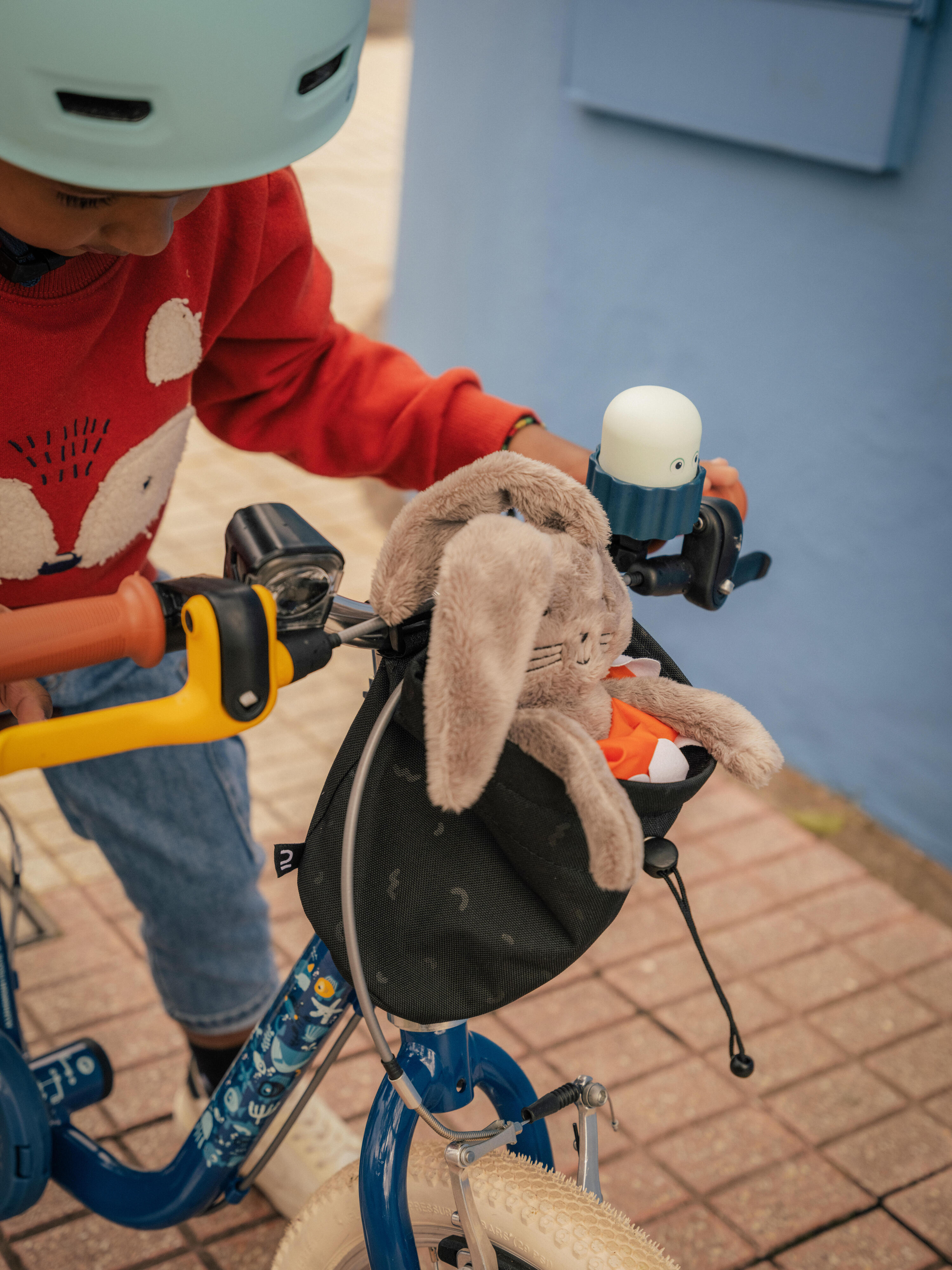 ALFORGE DE GUIADOR PARA TRICICLOS, BICICLETAS APRENDIZAGEM E BICICLETAS 2-6 ANOS PRETO 6/10