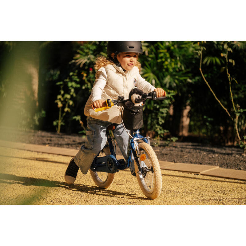 Stuurtas voor loopfietsjes, driewielers en kinderfietsen 2 tot 6 jaar zwart