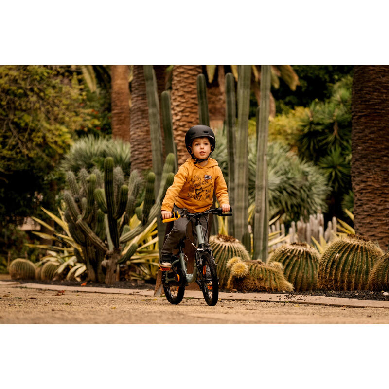 BICICLETA DE APRENDIZAGEM 2 EM 1 CRIANÇA 3-5 ANOS 14" DISCOVER 900 Verde