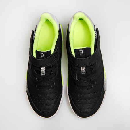 Kids' Futsal Shoes Eskudo 500 KD - Black/Yellow