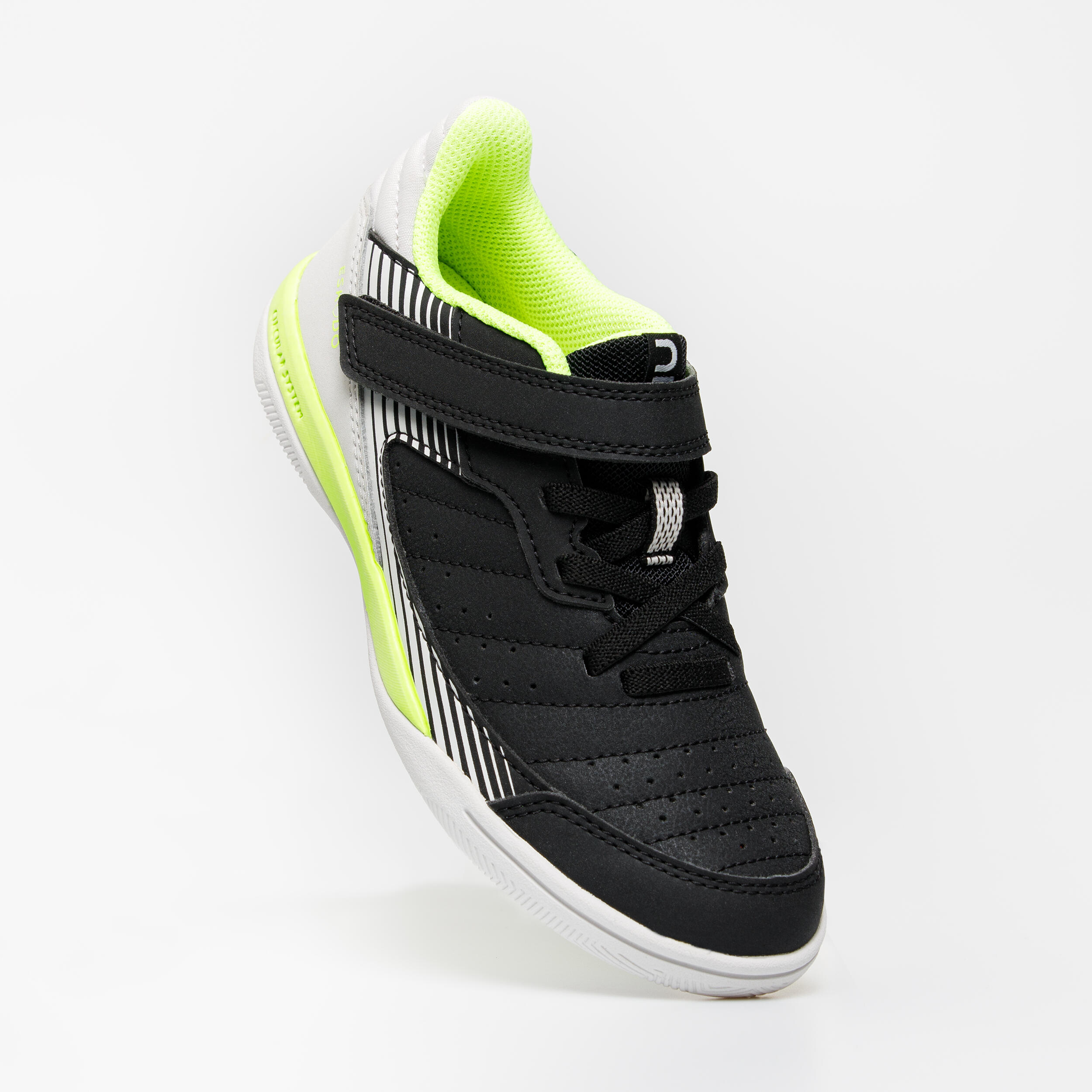 Kids' Futsal Shoes Eskudo 500 KD - Black/Yellow 9/17