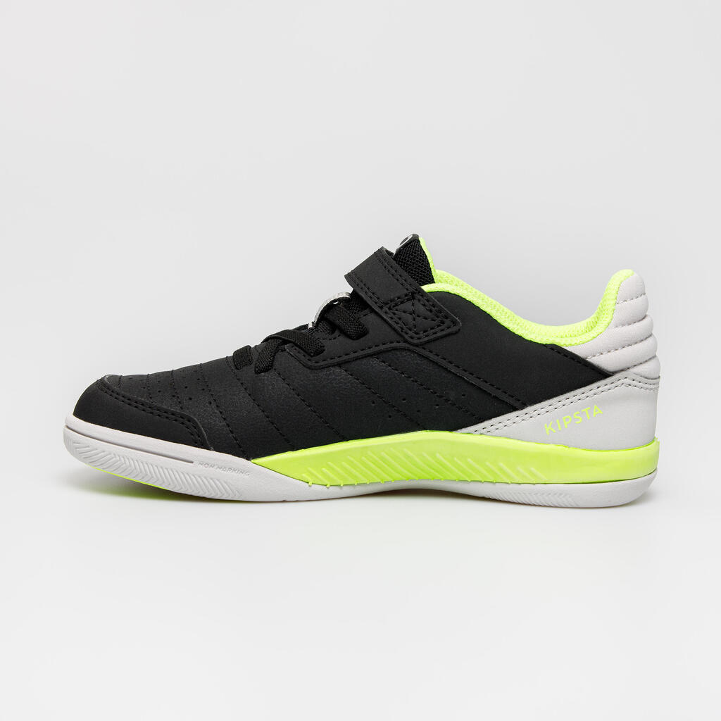 Kids' Futsal Shoes Eskudo 500 KD - Black/Yellow