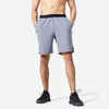 Men's Breathable Performance Cross Training Shorts with Zipped Pockets - Grey