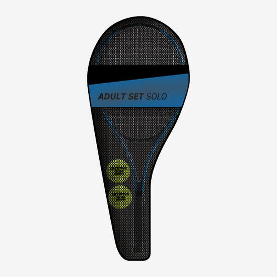 SET TENNIS ADULTE SOLO 1 RAQUETTE 2 BALLES 1 HOUSSE