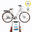 Bicicleta eléctrica urbana conectada Elops 920 E blanco