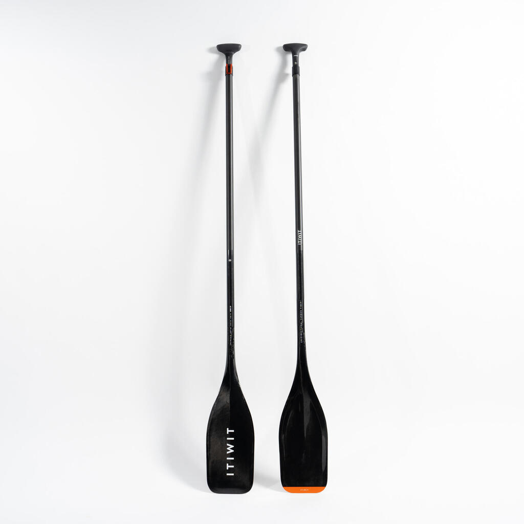 This adjustable carbon stand-up paddle has 3 parts (165-205 cm) - 900