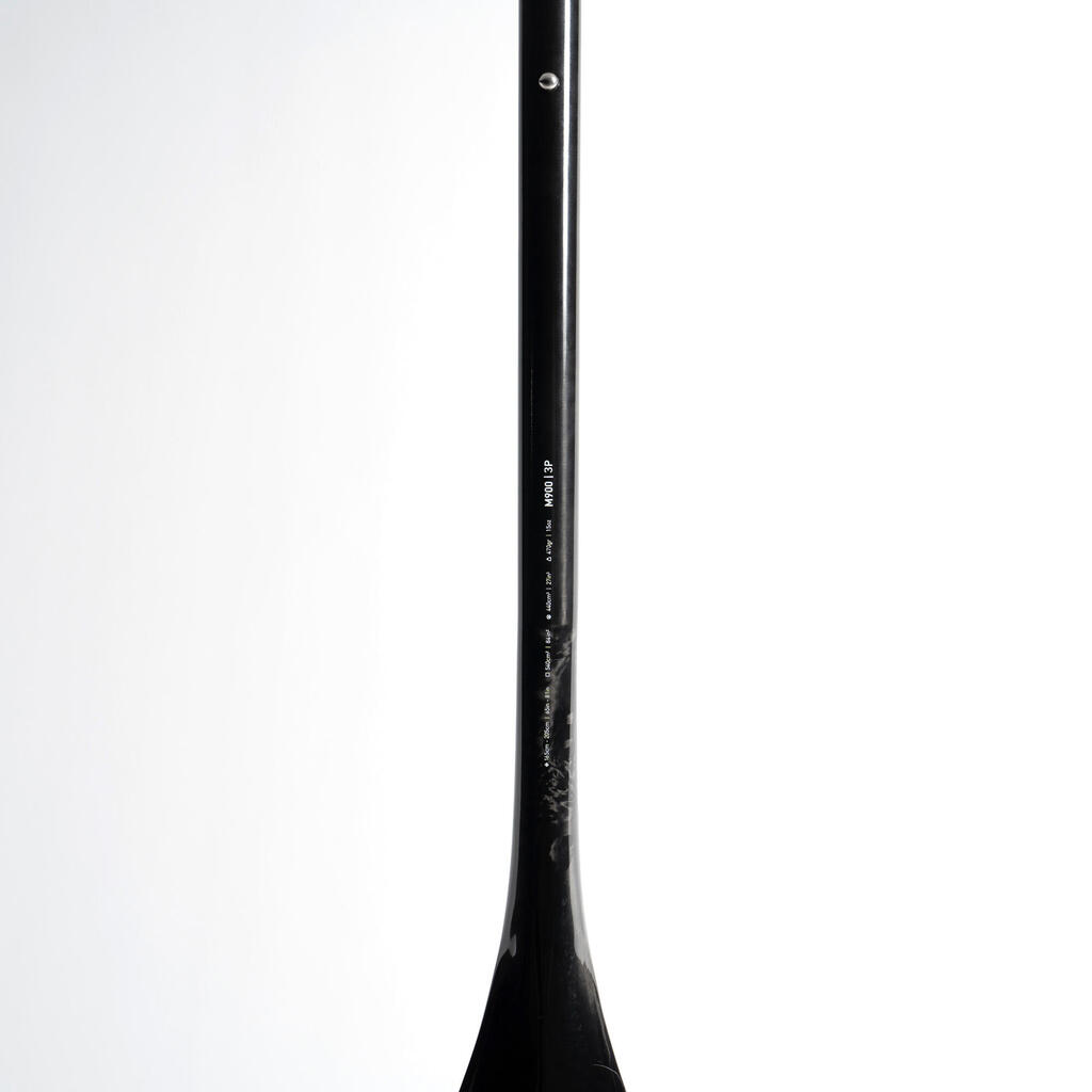 Reguliuojamas anglies pluošto irklas „900 Pro“, 165–205 cm ilgio, 3 dalių