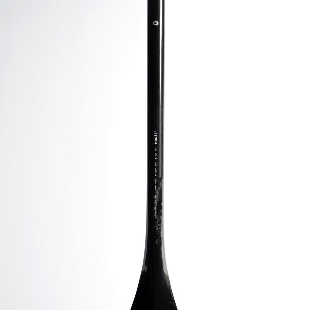 SUP-Paddel Carbon 3-teilig zerlegbar längenverstellbar 165–205 cm - 900