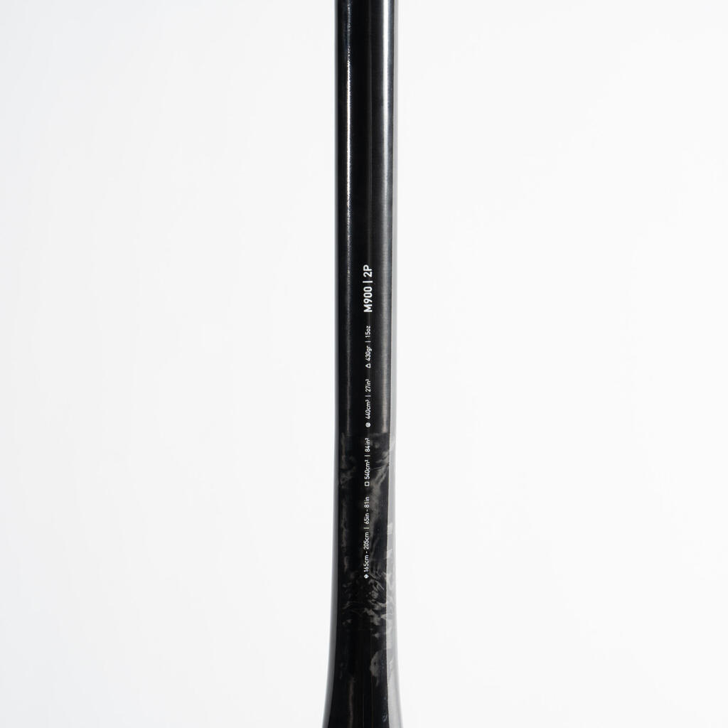 SUP-Paddel Carbon 2-teilig verstellbar (165–205 cm) - 900 Pro  