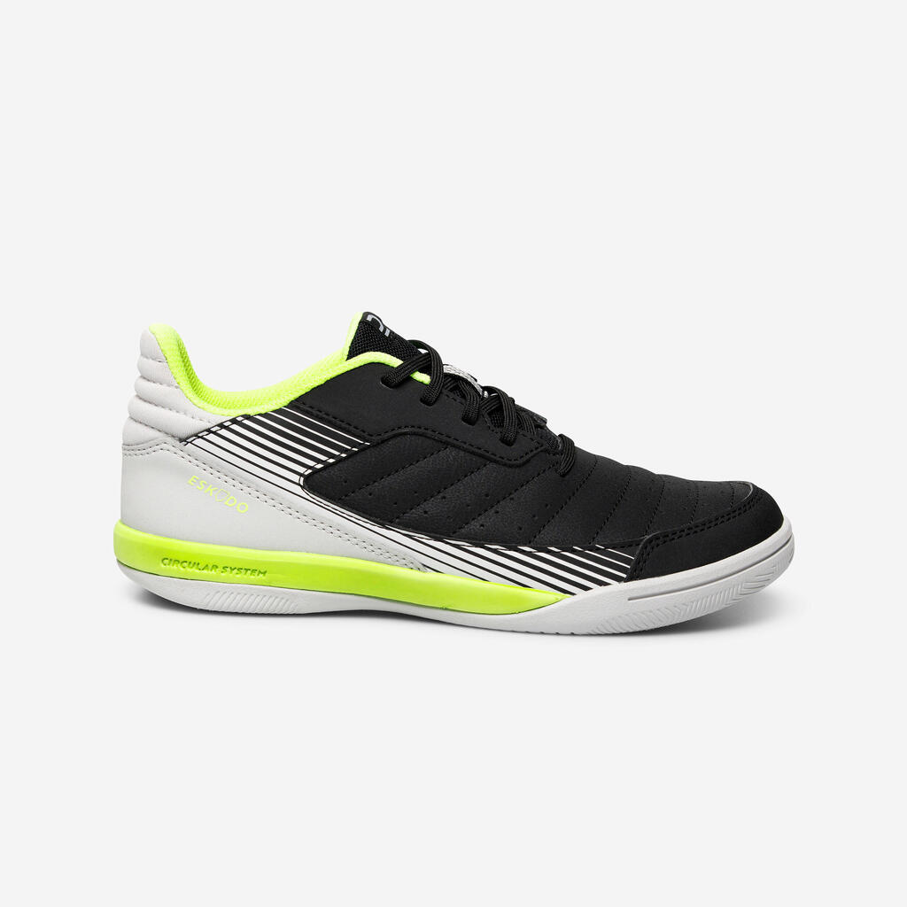 Kinder Futsal Hallenschuh IN - Eskudo 500 schwarz/grau