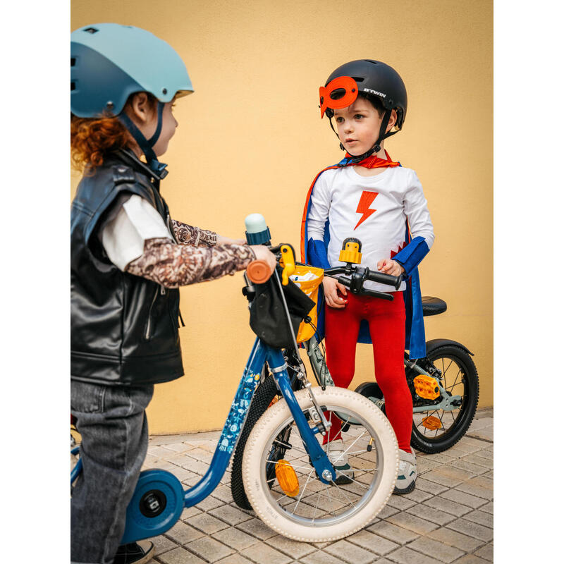 2-in-1 kinderfiets/loopfiets DISCOVER 900 3-5 jaar 14 inch blauw