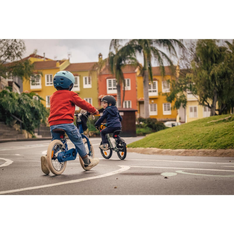 BICICLETA DE APRENDIZAGEM 2 EM 1 CRIANÇA 3-5 ANOS 14" DISCOVER 900 Azul