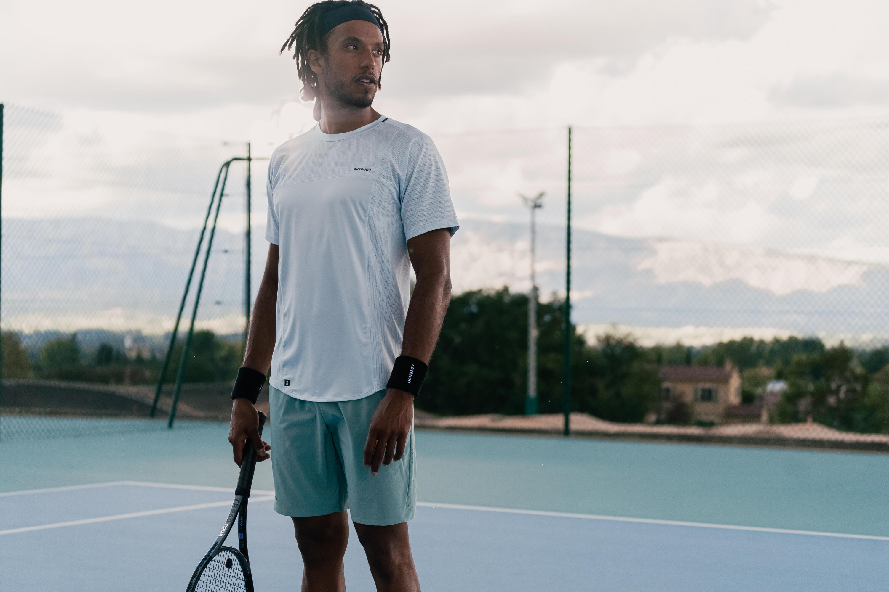 Men's Tennis Shorts Dry+ - Verdigris 9/10
