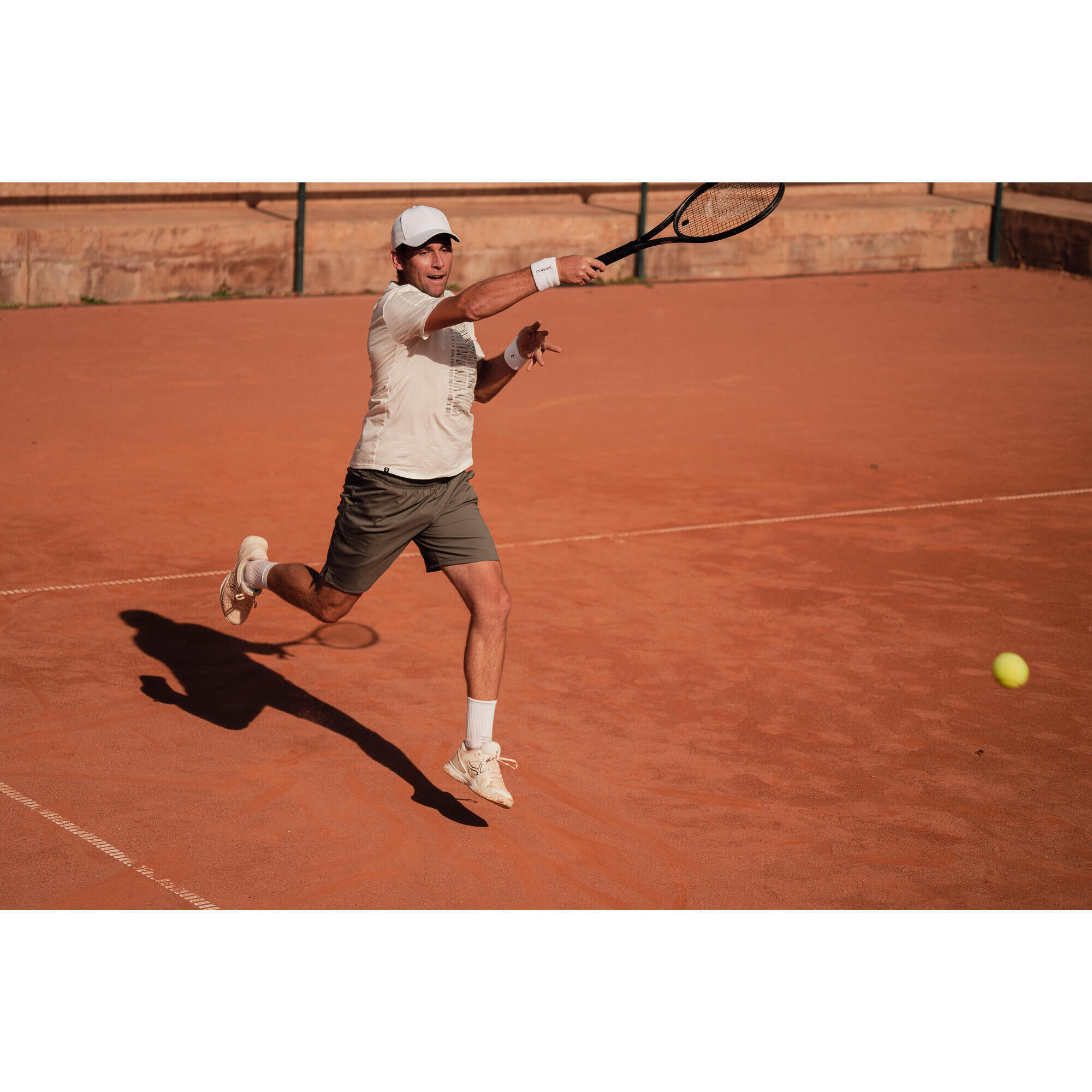 Men's Tennis Shorts Essential+ - Khaki 6/10
