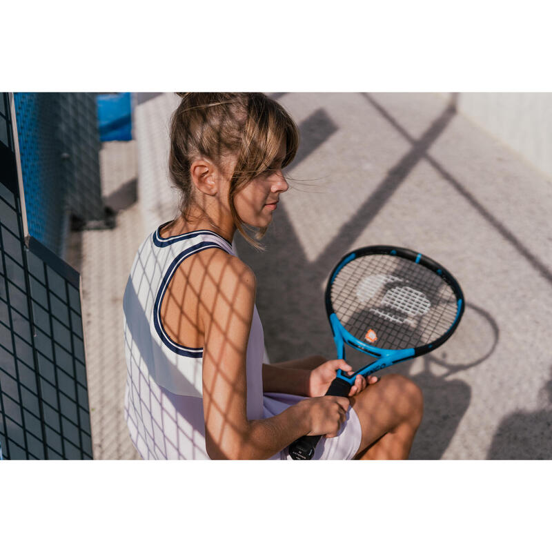 Mädchen Tenniskleid - TDR 500 marineblau/lila