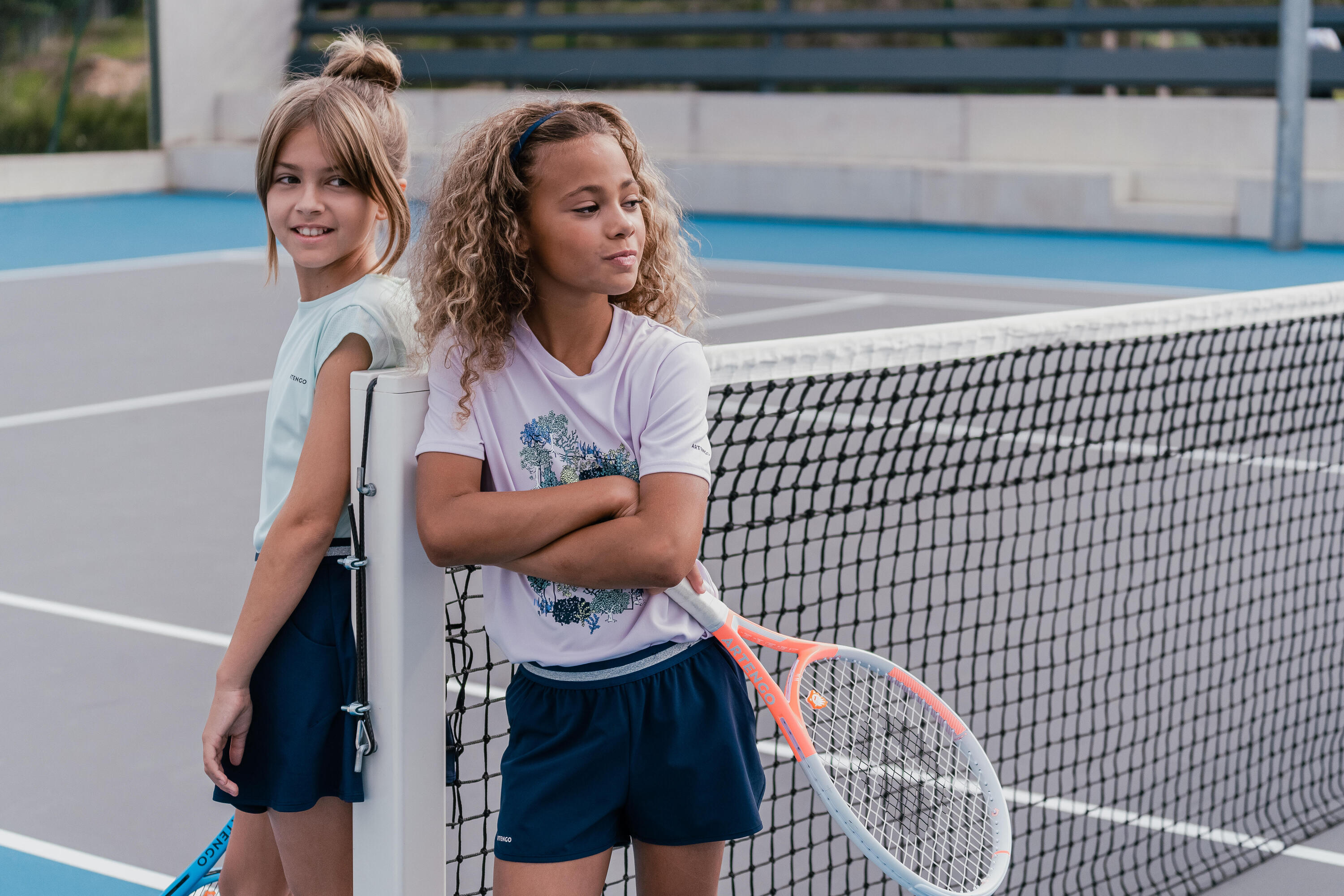 Camiseta de tenis niña - Essentiel - Malva 14/14