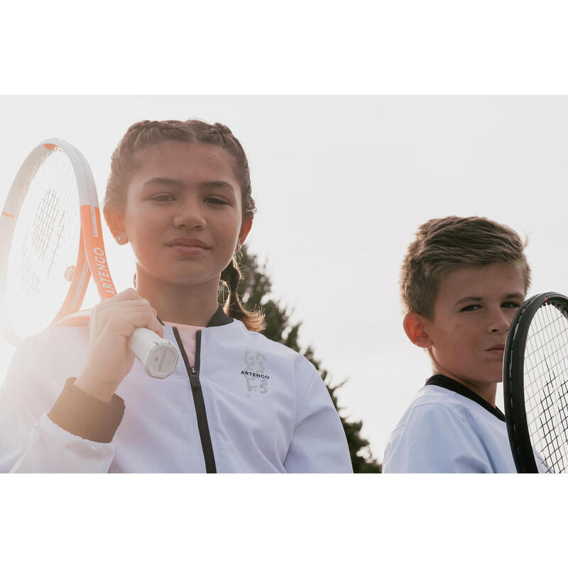 Chaqueta de tenis ligera extensible niño - ERGOLS - blanco