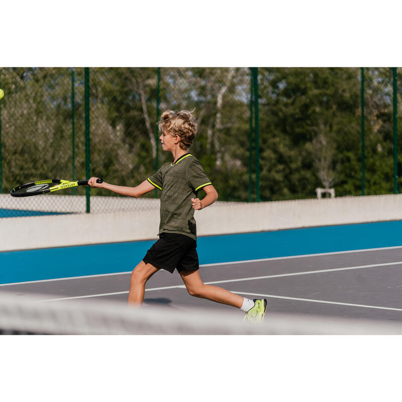 Jungen Tennis T-Shirt - Dry khaki