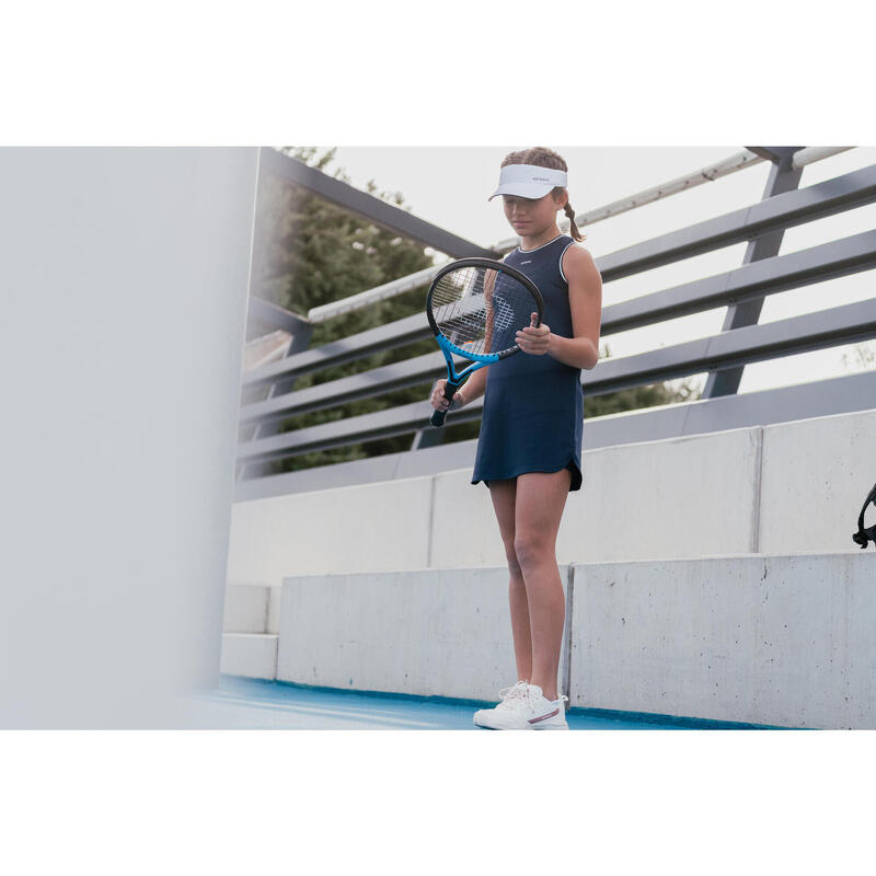 Lány teniszruha, TDR 500, kék, fehér