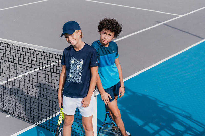 Koszulka tenisowa dla chłopców Artengo Essentiel 