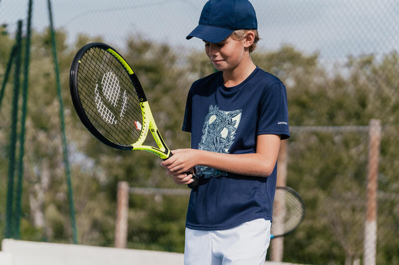 Koszulka tenisowa dla chłopców Artengo Essentiel 