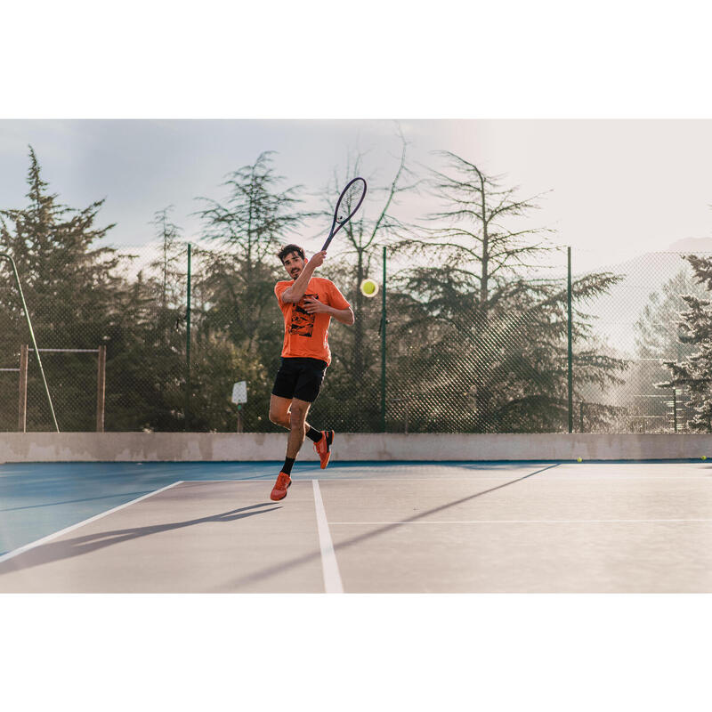 Tennisshort voor heren Essential+ zwart