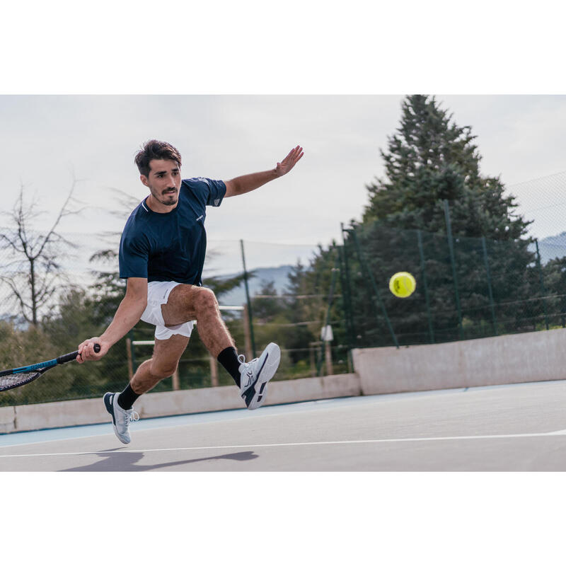 Erkek Kısa Kollu Tenis Tişörtü - Lacivert - Dry - Gaël Monfils