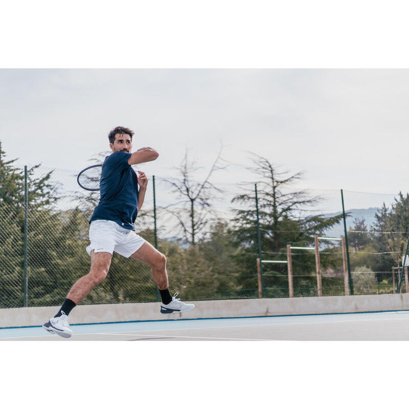 Erkek Kısa Kollu Tenis Tişörtü - Lacivert - Dry - Gaël Monfils