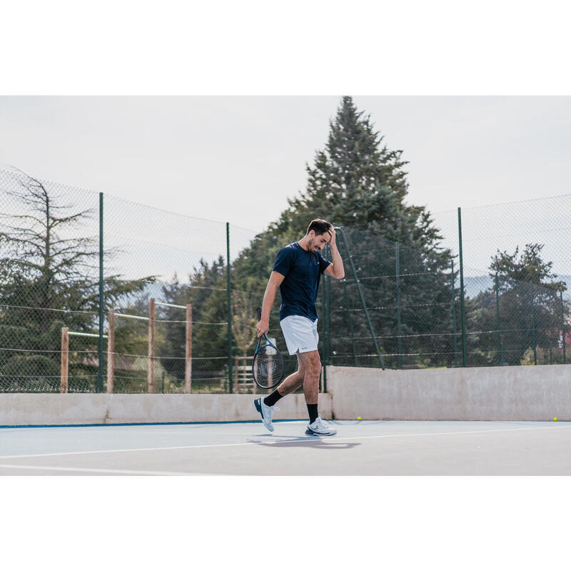Erkek Kısa Kollu Tenis Tişörtü - Lacivert - Dry - Gaël Monfils